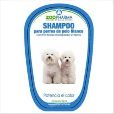 Zoopharma Veterinaria Champu Pelo Blanco Perros 250ml.