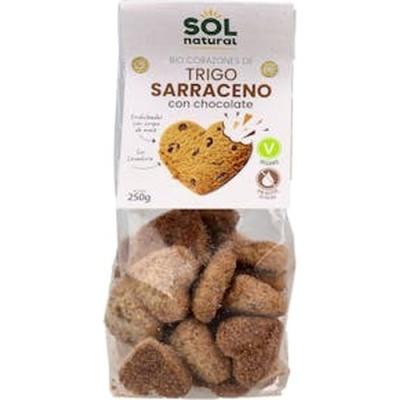 Corazones De Trigo Sarraceno Choco Con Sirope Maiz