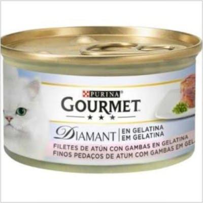 Purina Veterinaria Gourmet Diamant Laminas Atun Gambas Gelat