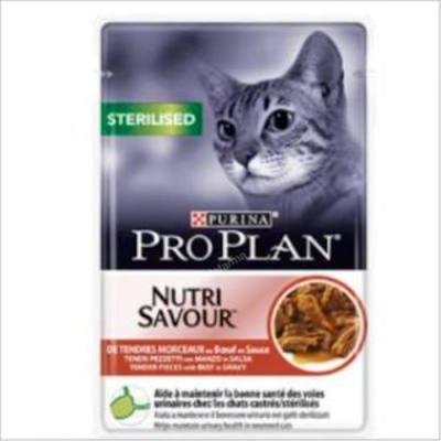 Purina Veterinaria Pro Plan Feline Sterilised Carne 26x85 G