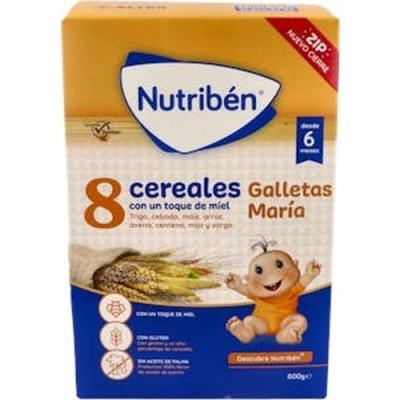 Nutriben 8 Cereales Miel Galletas Maria 600gr.