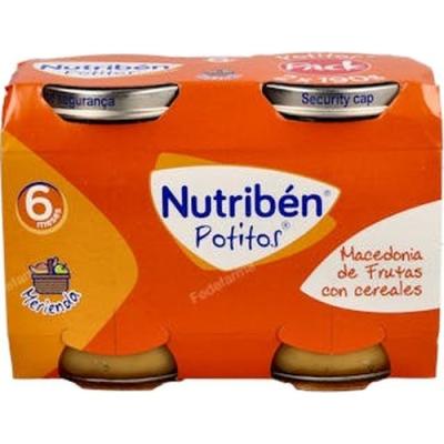 Nutriben Potito Macedonia Fruta Cereales 2x190gr.