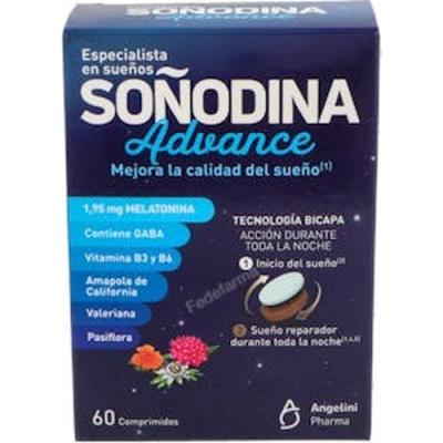Soñodina Melatonina Bicapa 60comp