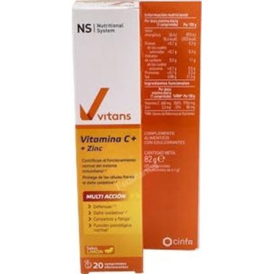 Ns Vitans Vitamina C+zinc 20 Comp Eferv Limon