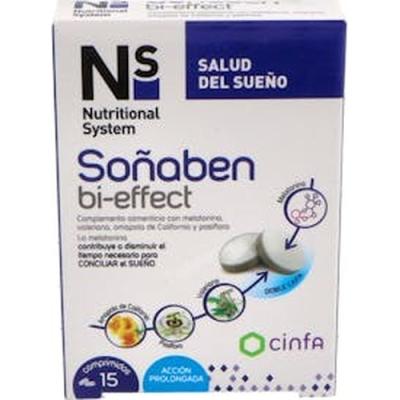 Ns Soñaben Bi-effect Melatonina 1,85mg 15 Comp