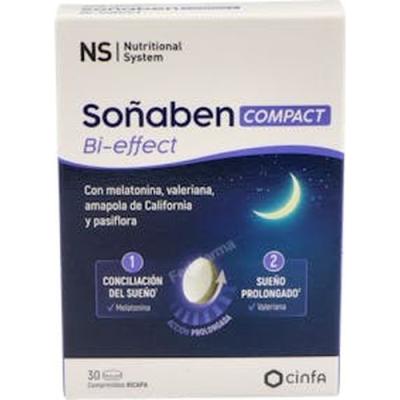 Ns Soñaben Bi-effect Melatonina 1,85mg 30 Comp