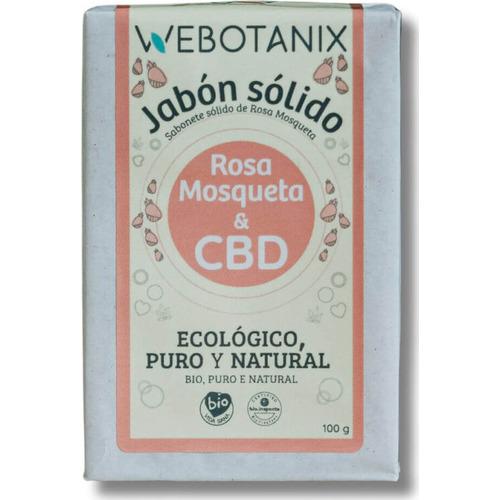 Jabón sólido CBD Rosa Mosqueta Bio - Webotanix - 100 gramos