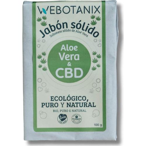 Jabón sólido CBD Aloe Vera Bio - Webotanix - 100 gramos