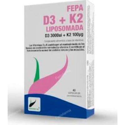 Fepa-vitamina D3+k2 Liposomado 40cap.