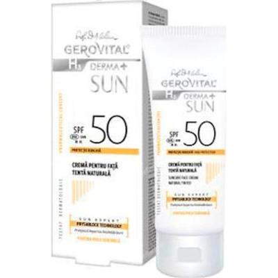 Gerovital Crema Solar Spf50 Tono Natural 50ml.