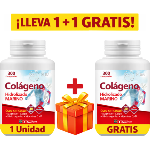1+1 (regalo) Colageno Marino Hidrolizano - Ynsadiet - 300 comprimidos