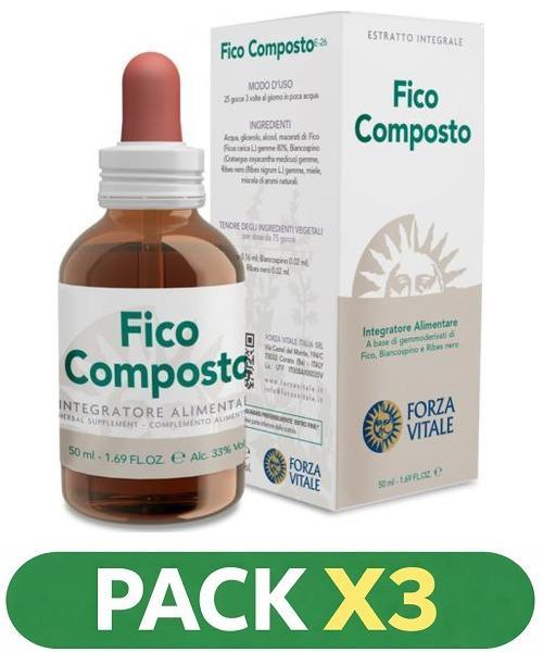 Pack x3 Fico Composto - Forza Vitale - 50 ml.