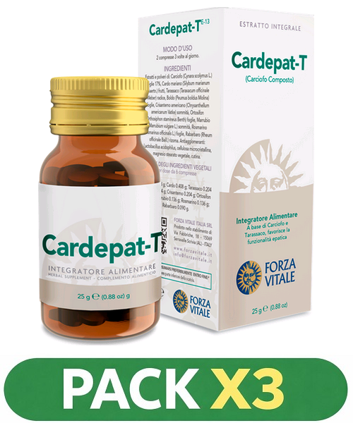 Pack x3 Cardepat-T® (Carciofo Composto) - Forza Vitale - 25 gramos