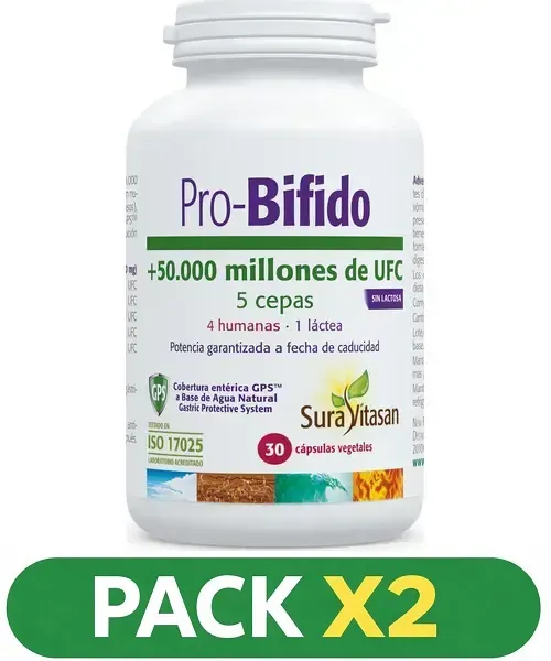 Pack x2 Pro-Bifido - Sura Vitasan - 30 cápsulas.