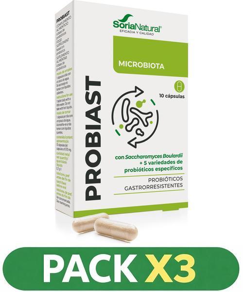Pack x3 Probiast - Soria Natural - 10 Cápsulas.