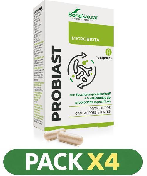 Pack x4 Probiast - Soria Natural - 10 Cápsulas.