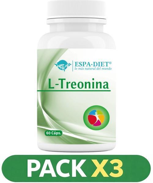 Pack x3 Treonina - Espadiet - 60 cápsulas