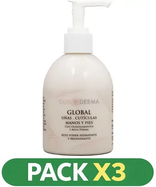 Pack x3 Oligoderma Crema Global 250ml.