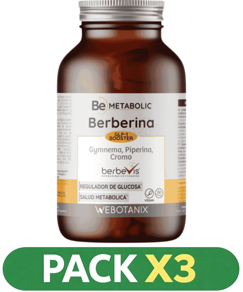 Pack x3 Berberina BeMetabolic - Webotanix - 60 cápsulas