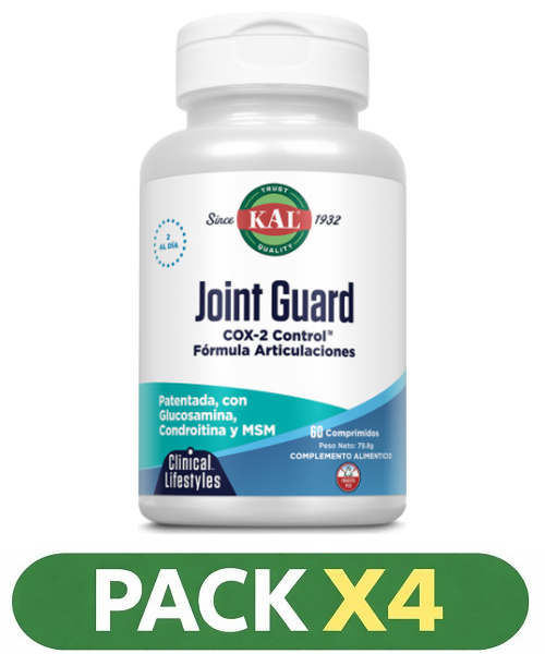 Pack x4 Joint Guard Cox-2 - KAL - 60 comprimidos
