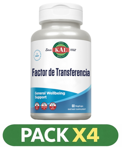 Pack x4 Factor de Transferencia - KAL - 60 capsulas