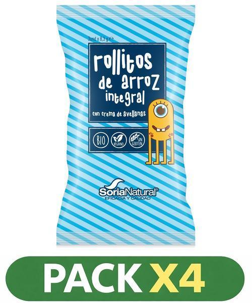Pack x4 Exp Rollitos De Arroz Con Cacao Y Avellanas