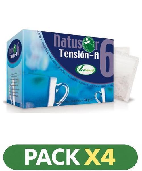 Pack x4 Natusor 6 Tension-a 20 Filtros