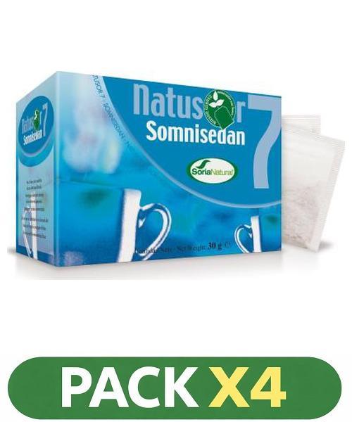 Pack x4 Natusor 7 Somnisedan 20 Filtros