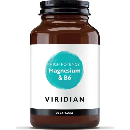 Magnesio de alta potencia con b6 - Viridian - 30 cápsulas