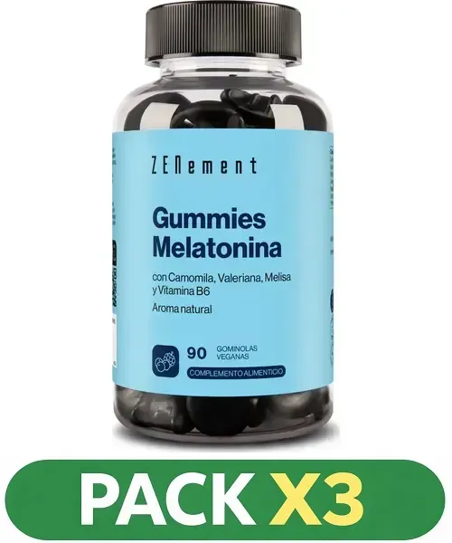Pack x3 Gummies Melatonina - Zenement - 90 gominolas