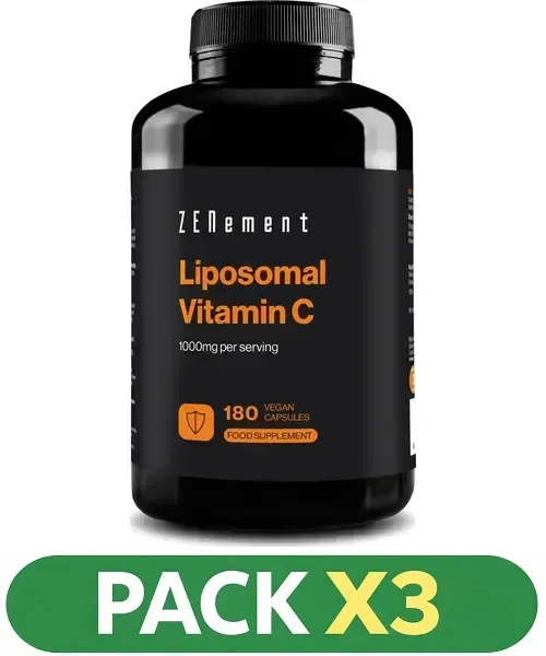 Pack x3 Vitamina C Liposomal - Zenement - 180 cápsulas
