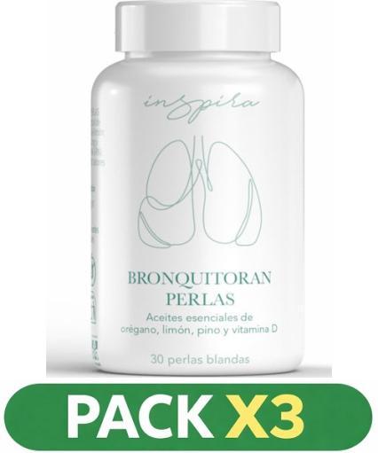 Pack x3 Bronquitoran Perlas - Herbora - 30 Perlas.