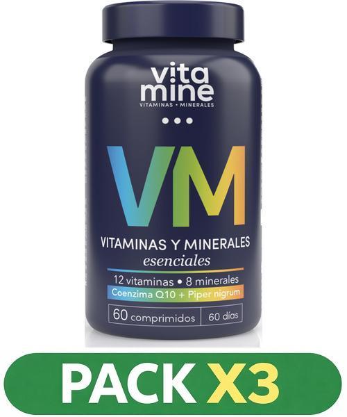 Pack x3 Vitaminas y Minerales - Herbora - 60 comprimidos
