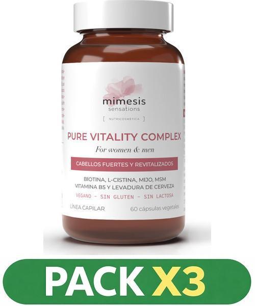 Pack x3 Pure Vitality Complex - Herbora - 60 cáspulas vegetales.