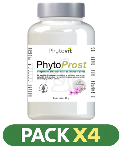 Pack x4 Phytoprost - Phytovit - 60 cápsulas