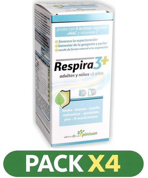 Pack x4 Respira 3+ - Pinisan - 150 ml.