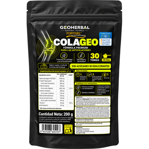 ColaGeo (Fortigel) - Geoherbal - 200 gramos. (30 días)