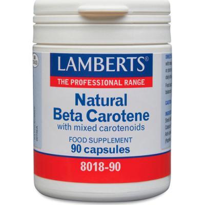 Beta Caroteno Natural 15 mg - Lamberts - 90 cápsulas