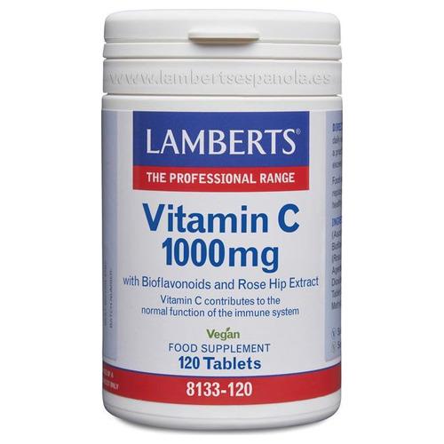 Vitamina C 1000 mg. con Bioflavonoides - Lamberts - 120 comprimidos